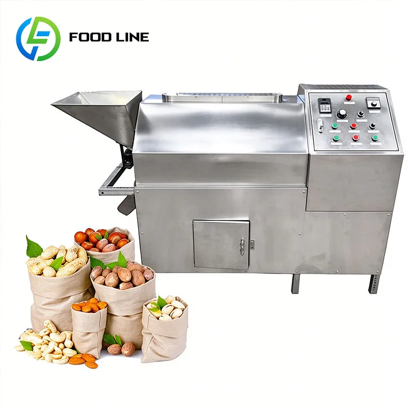 Commercial Nut Roaster Nut Roasting Machine Automatic Food Roaster Almond Cashew Peanut Walnut Hazelnut Customized
