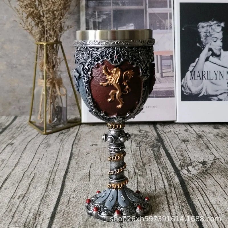 

Game of Thrones Foreign Trade Export A Song of Ice and Fire Stainless Steel Liner Goblet Creative Bar Drinking Glass