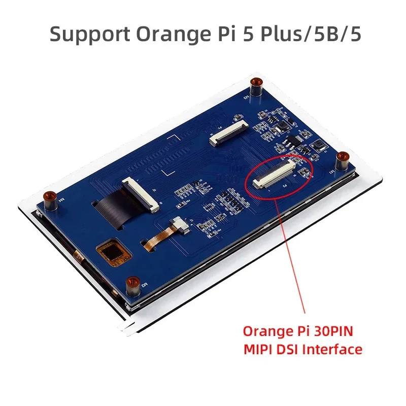 Imagem -04 - Tela Laranja pi Plus Mipi Tela Capacitiva 720x1280 720p Ips Lcd para 5b Plus Atom Rv1126