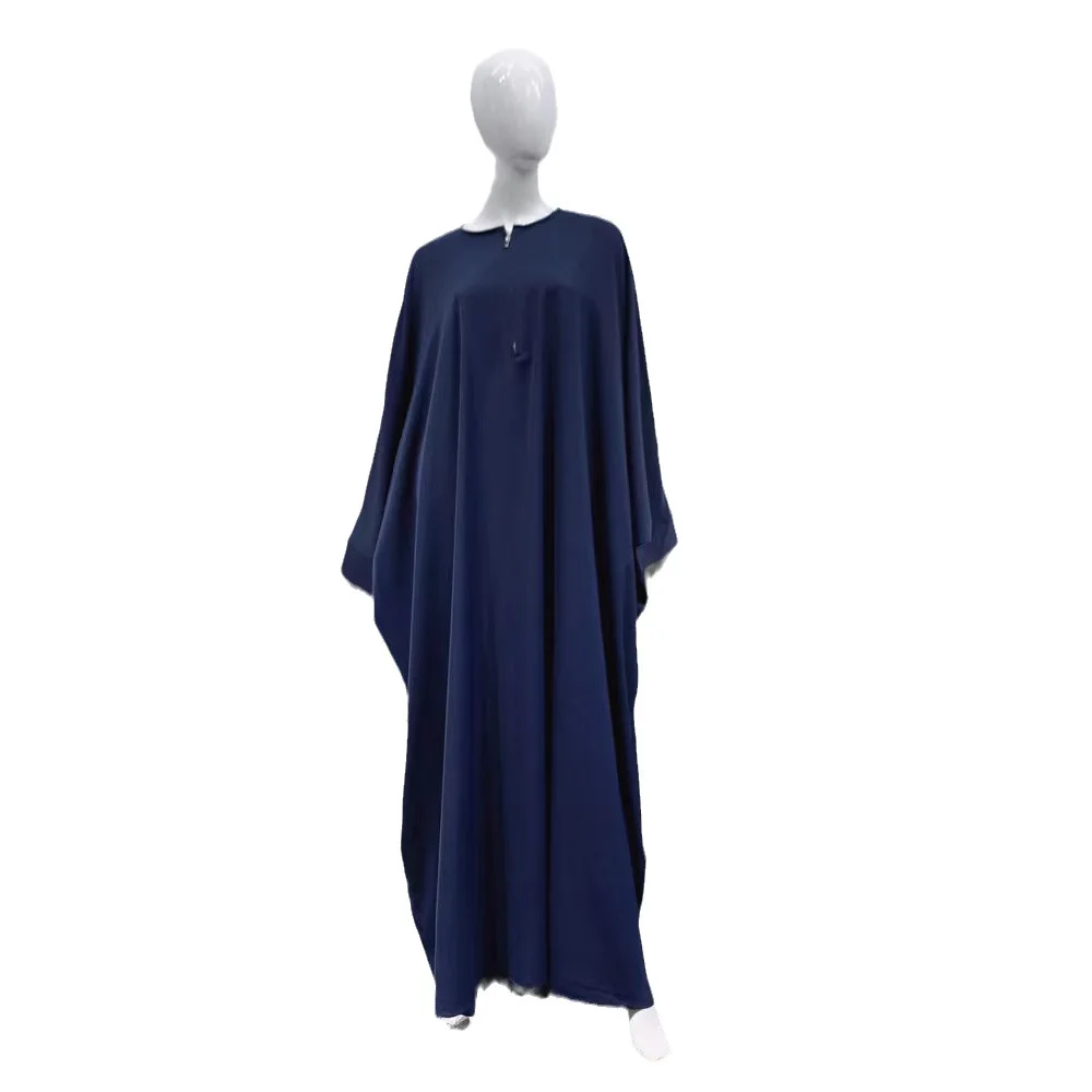 Batwing Sleeve Loose Abaya for Women Islam Muslim Dress Women Summer Plus-size Maxi Dress Kaftan Robe Musulmane Femme Vestidos