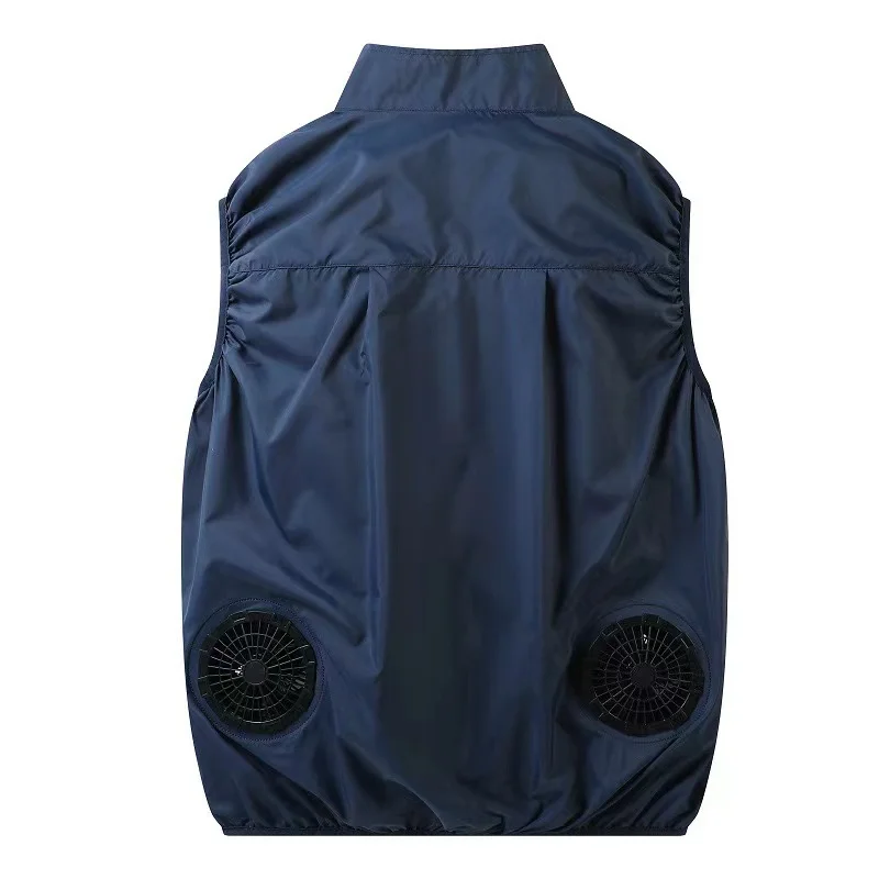 Chaleco con ventilador de refrigeración portátil, ropa con aire acondicionado, senderismo, 13 horas de refrigeración para pesca y trabajo a alta