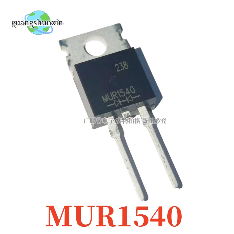 10PCS NEW MUR1540 P  MUR1660 MUR860T MUR1540 TO220-2 Fast Recovery Diode