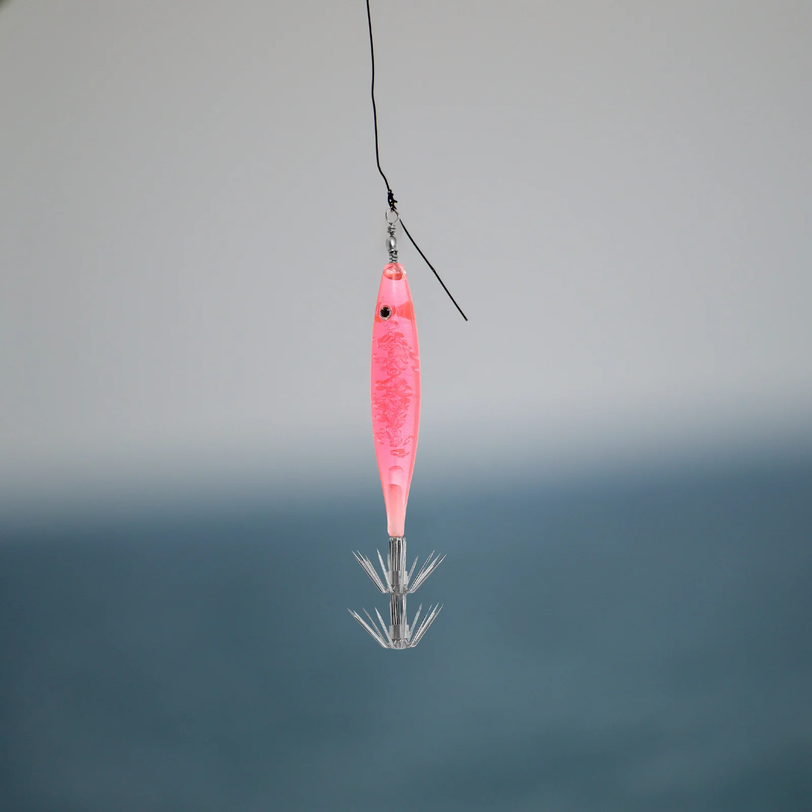 

Squid Bait Fishing Lures Bass Saltwater Gear Shrimp Catcher Hook Deep Sea Trout