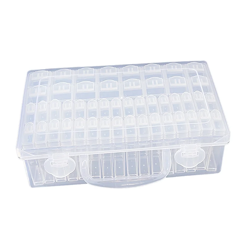 

P4-48 слотов, контейнеры для хранения алмазной живописи, портативные коробки для хранения бисера Diamond Art для аксессуаров для алмазной живописи