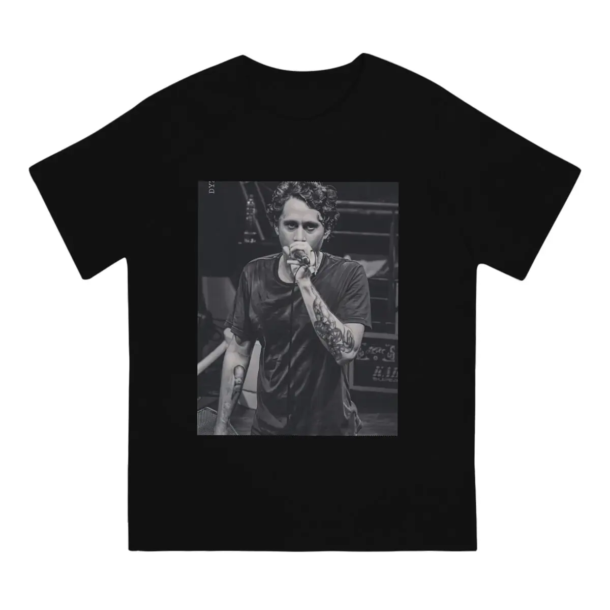 Canserbero Creative TShirt for Men Hip Hop Rap Latin American Tirone Jose Gonzalez Orama Round Neck Pure Cotton T Shirt