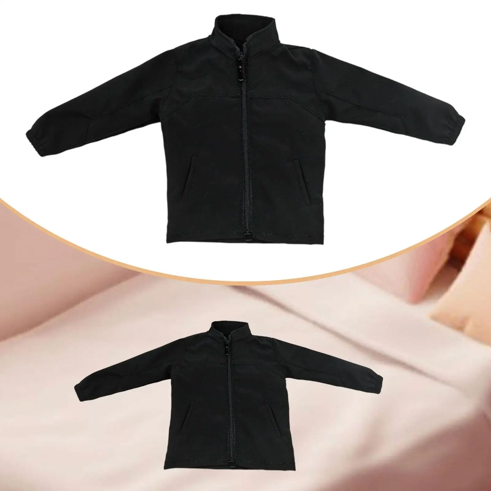 

Куртка с капюшоном 1/6 для кукол, модный наряд для косплея, стильное пальто с длинными рукавами для 12-дюймовых мужских фигурок