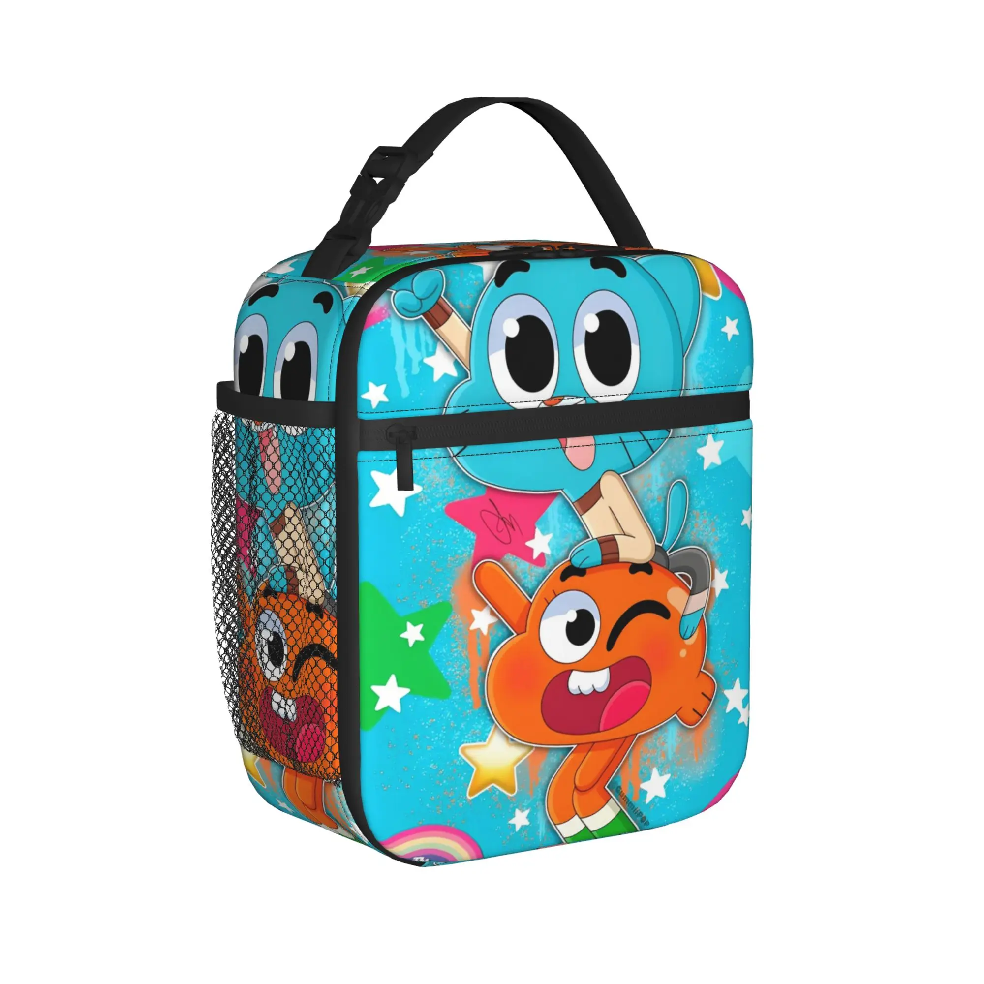 The Amazing World Of Gumballs Insulated Lunch Bag for Men Women  Storage Food Box Portable Thermal Cooler Lunch Boxes For Picnic
