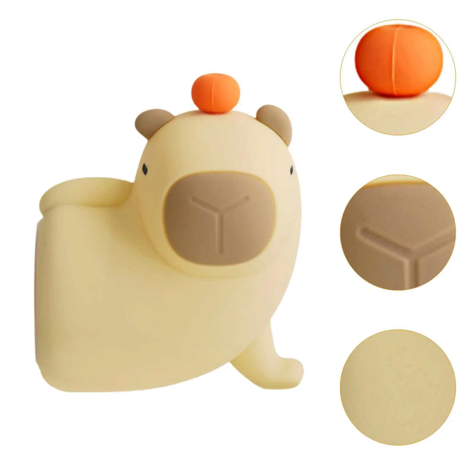 Luz noturna decorativa de capivara para dormir no quarto de mesa