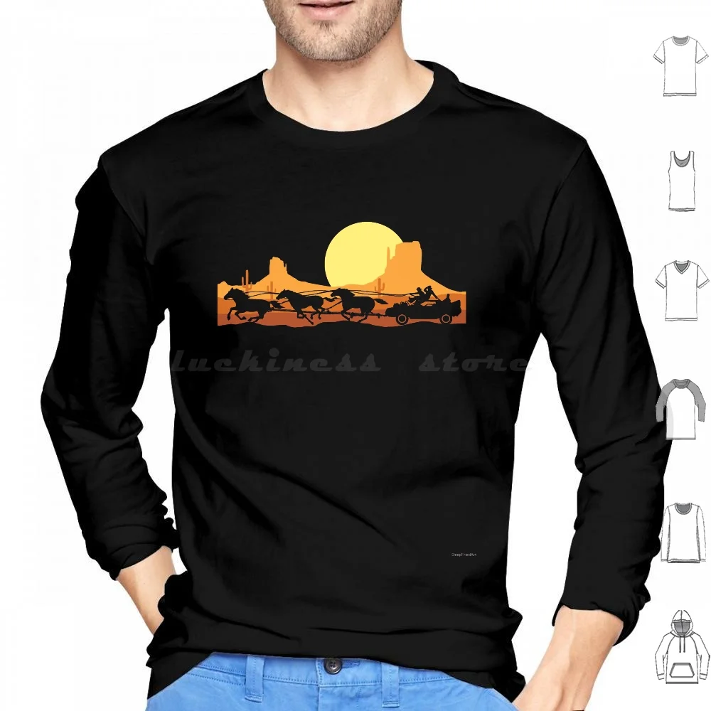 Back To The West Hoodies Long Sleeve Back To The Future Bttf Retro 80s Movies Doc Brown Flux Capacitor Time Machine