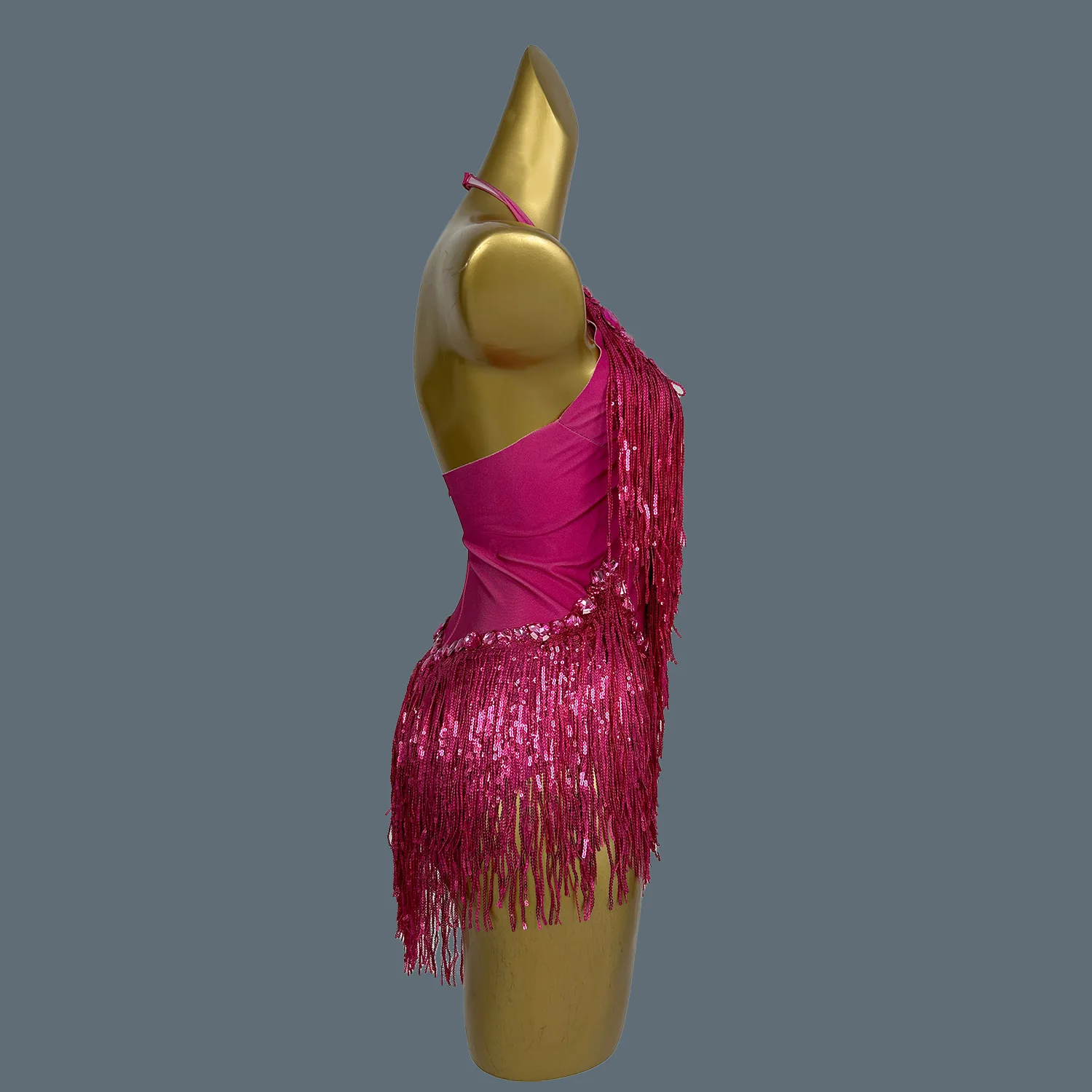 Women Summer Leotard Sexy Sleeveless Sequin Tassels High Elastic Bodysuit Singer Nightclub Stage Performance Clothing Shuye ﻿