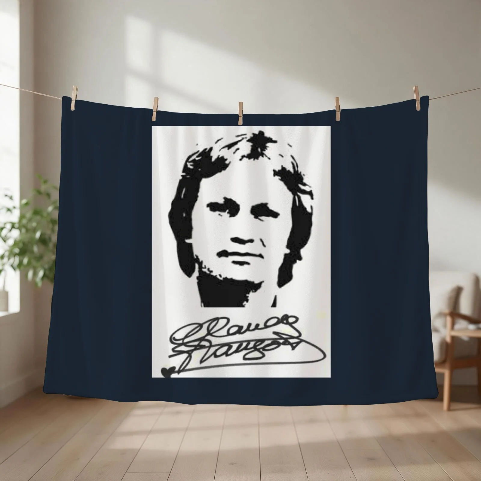 CLAUDE FRANCOIS Throw Blanket warm winter Bed Fashionable Personalized Gift Luxury Throw Blankets