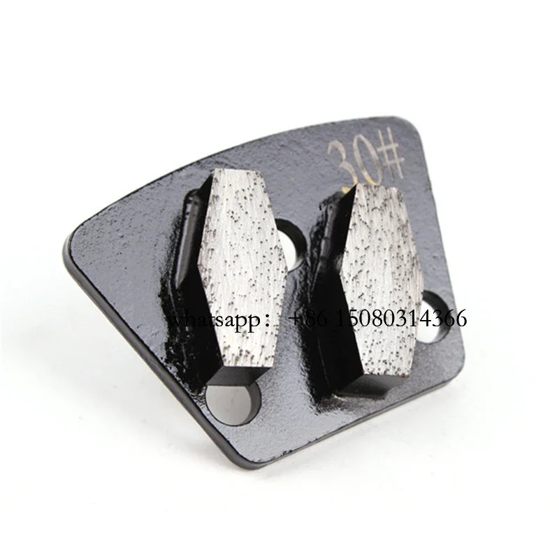 

ASL Blastrac Trapezoid Diamond Grinding Shoes for Concrete Floor Polishing - Double Bar Segment, 3 Hole M6 Thread, 12PCS