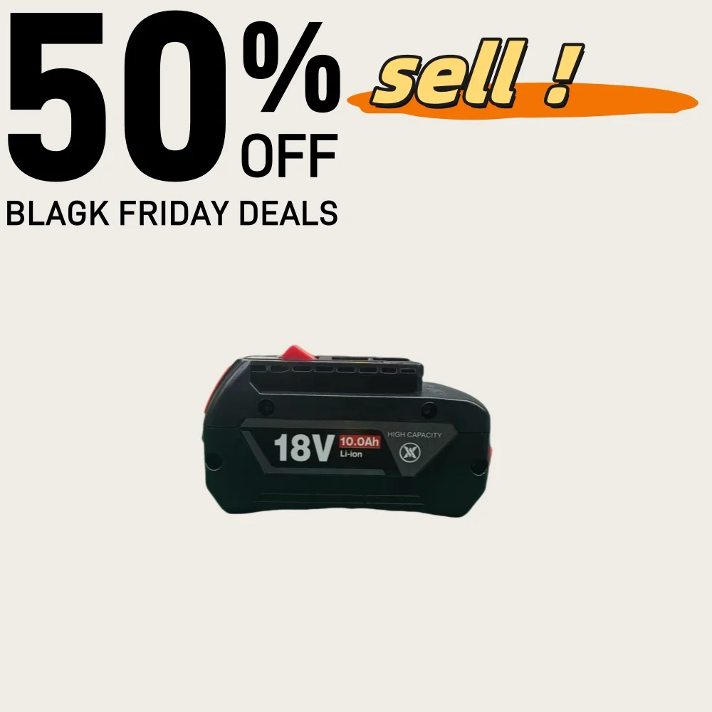

High Capacity BOSCH Original 18V 10000mAh Lithium-ion Battery Pack for GSR GSB BAT609 - Long-Lasting Power