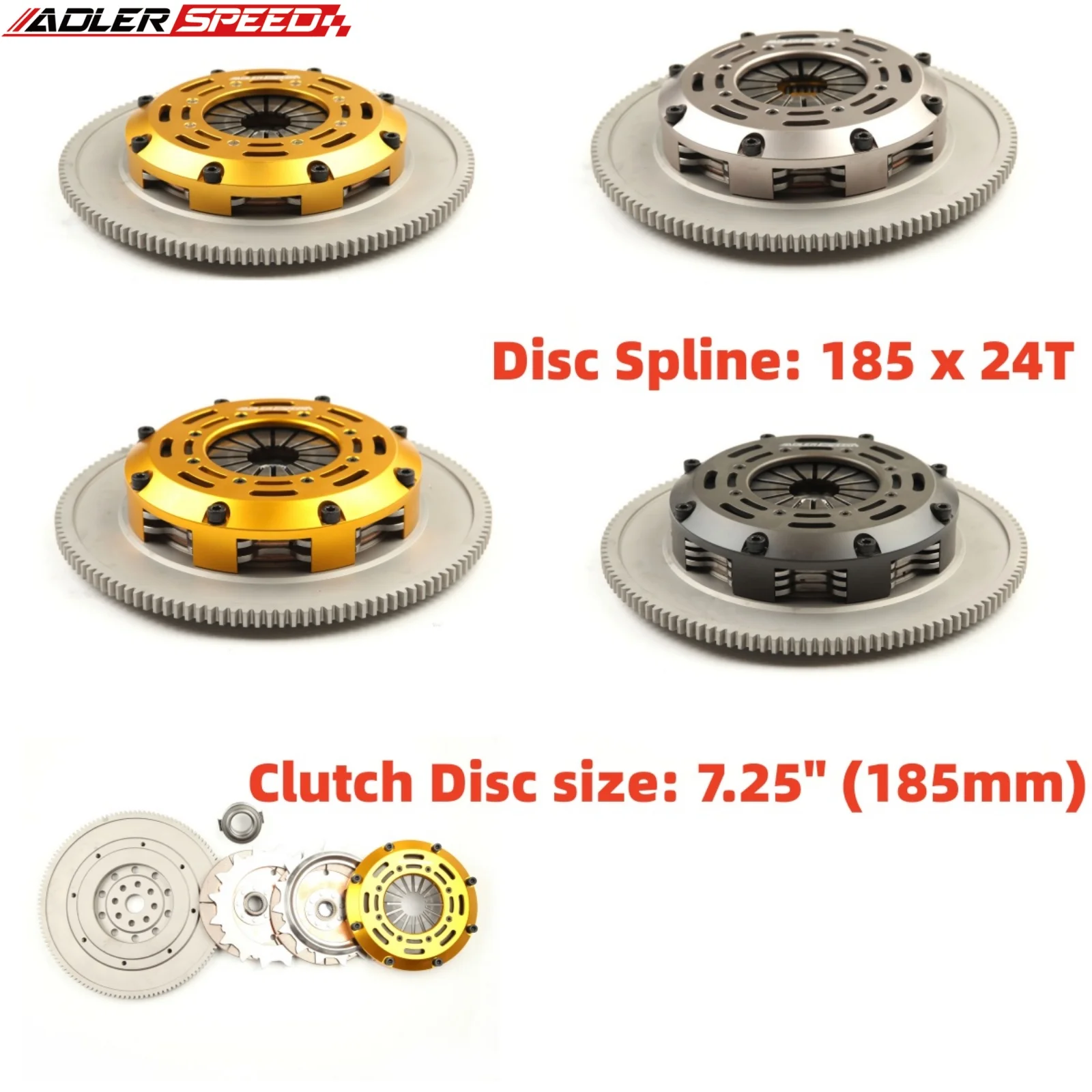 

ADLERSPEED For Subaru Baja/Crosstrek/Impreza/Forester/Outback/XV Crosstrek/Saab 9-2X Race/Sprung Clutch Single/Twin/Triple Disc