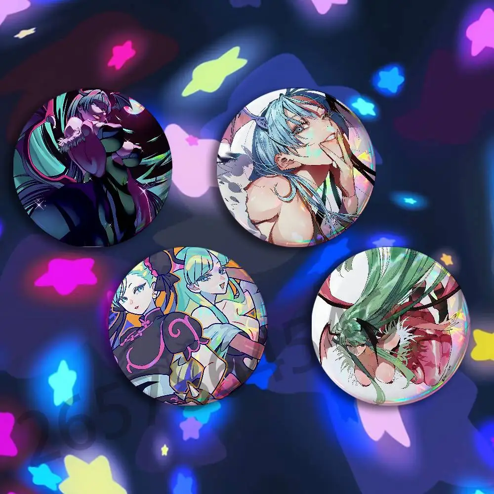 D-darkstalkers Morrigan Aensland Badges 25 32 44 58 75 mm Round Customizable Wholesale Fan goods Self-made fan freebies TH