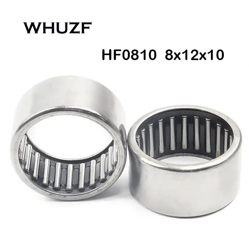 

HF0810 Needle Roller Bearing 8*12*10 mm ( 10 PCS ) Drawn Cup Single Way Needle Roller Clutch HF081210 One Way Roller Bearings