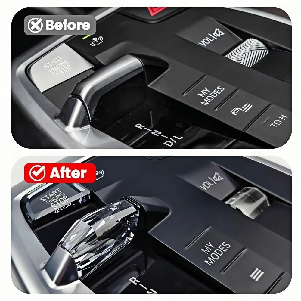 For BMW x1 ix1 u1 u12 x2 ix2 u10 2023-2006 3 Piece Set Crystal Gear Shift Knob Lever Automatic Crystal Gear Handle LHD