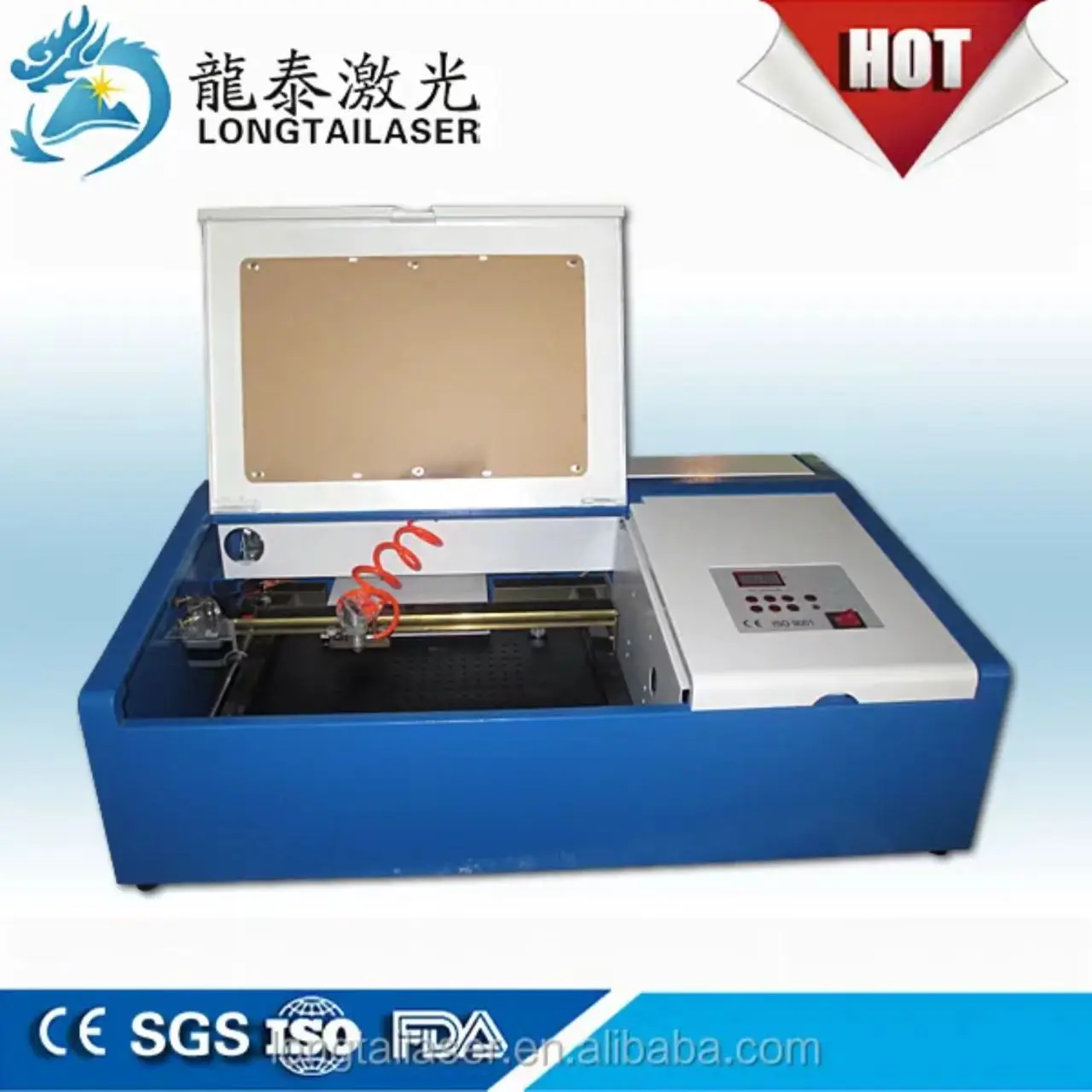 Mini hout Co2-graveermachine Co2-snijden gebruikt om niet-metalen materialen zoals leer, hout en acryl te verwerken.