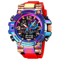 Relojes STRYVE para hombre 8025, reloj de moda para hombre, reloj resistente al agua hasta 5atm para hombre, correa de silicona con movimiento Digital-analógico de alta calidad