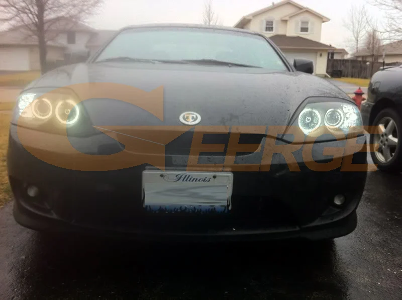 For Hyundai Tiburon Tuscani Coupe SIII GK 2003 2004 2005 2006 Excellent CCFL Angel Eyes Kit Halo Rings Light