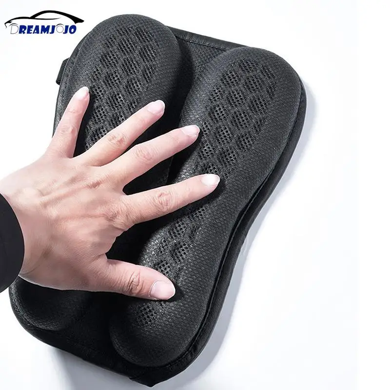 Motorcycle Gel Seat Cushion 3D Honeycomb Structure Shock Absorption & Breathable Foldable Motorcycle Gel Seat Pad For Long Rides