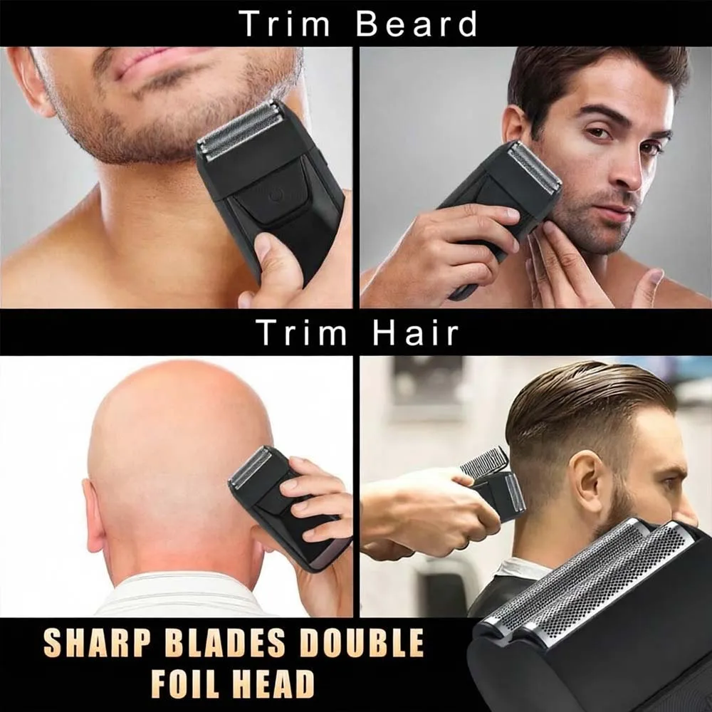 Professional Hair Clipper Set with LCD Display, Rechargeable Electric Trimmer for Men, Includes T-Outliner, Foil Shaver, Guide Combs & Accessories view 8