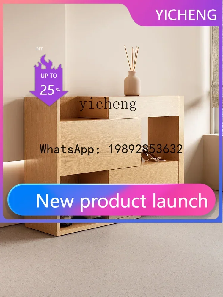 

gz7Shoe Cabinet New Home Doorway Simple Modern Living Room Log Style Hallway