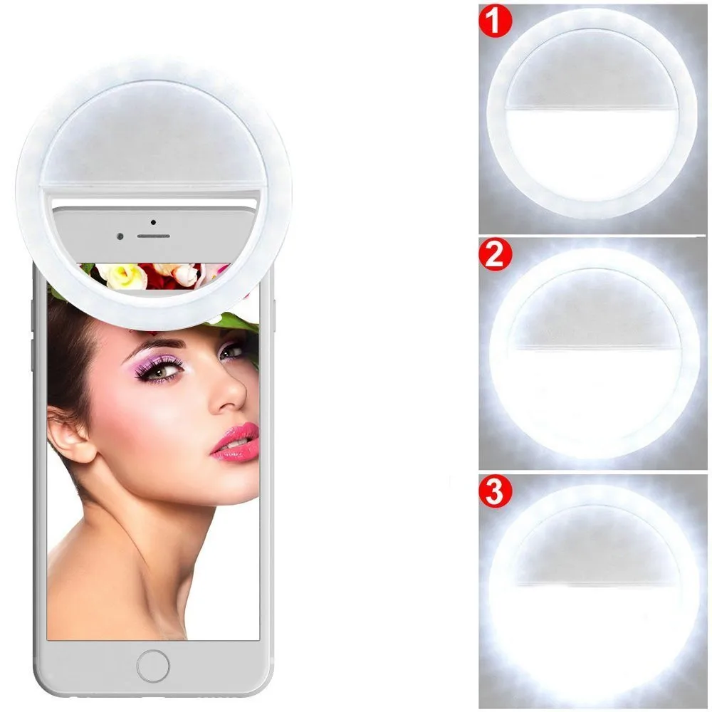 بطارية Selfie ضوء حلقة ضوء LED الإضاءة التصوير الفوتوغرافي صور مصابيح الفيديو ضوء التصوير الفوتوغرافي Ringlight صور للهاتف آيفون