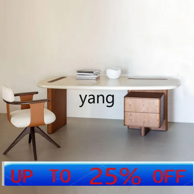 

lmM minimalist solid wood desk light luxury modern home