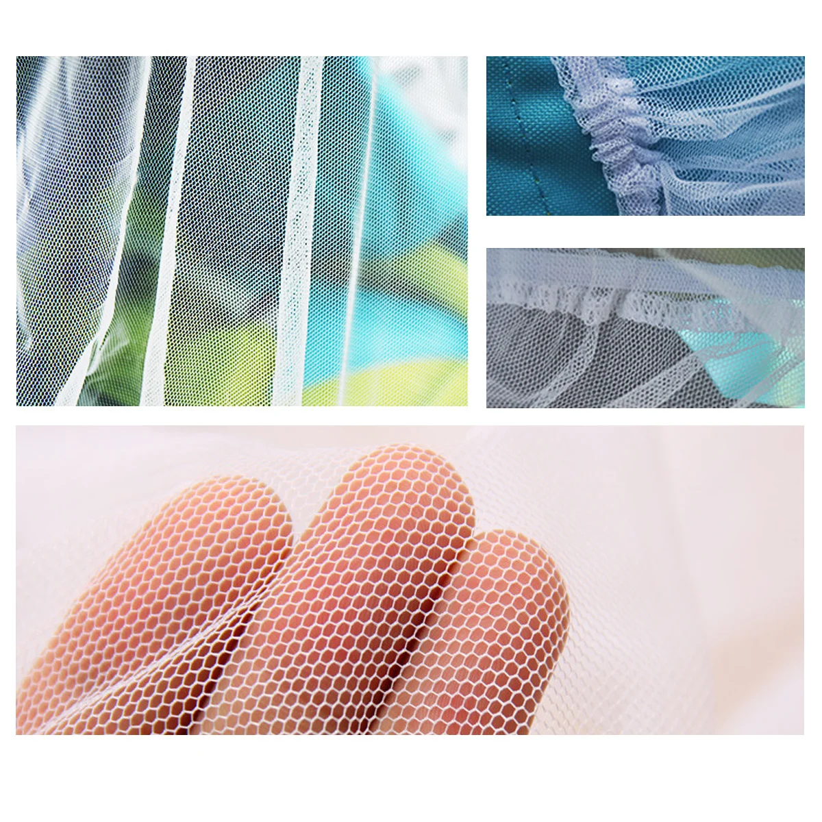 

Baby Mosquito Net White Elasticated Edge Fits Most Strollers Infant Bug Insect Protection Cover Cradle Mesh