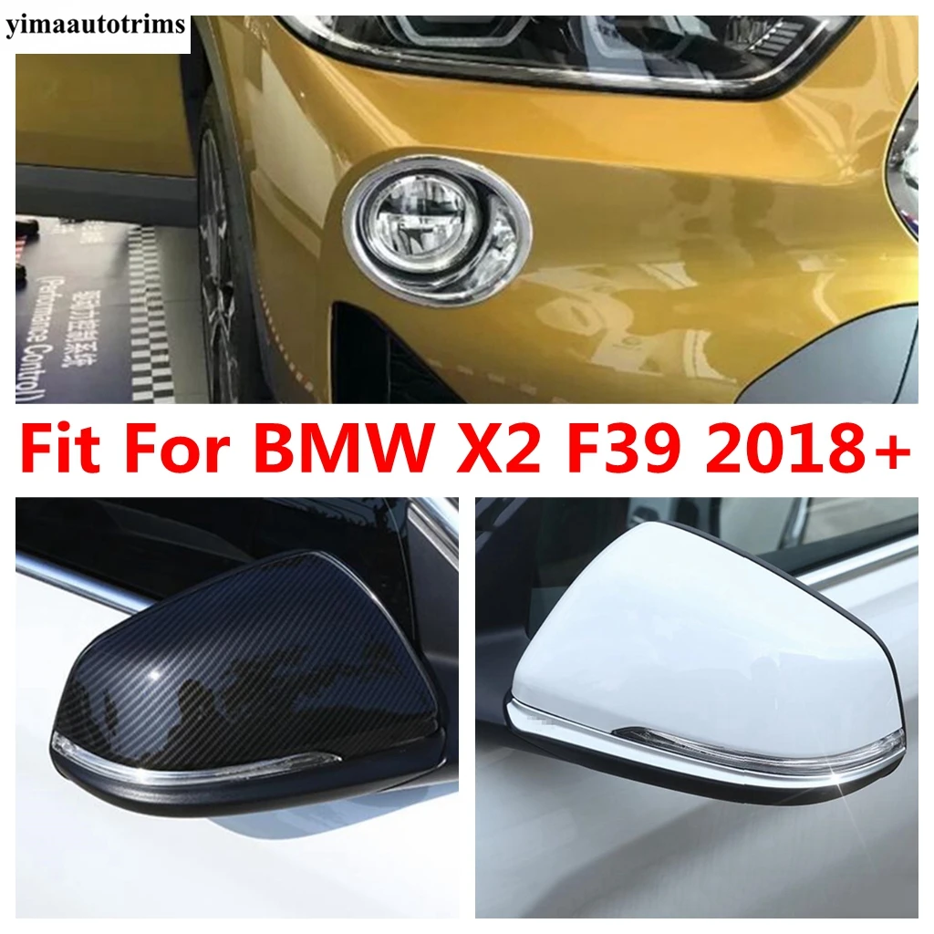 

Chrome Door Rearview Mirror Shell Cap / Strip / Front Bumper Fog Light Lamp Cover Trim Accessories For BMW X2 F39 2018 - 2021