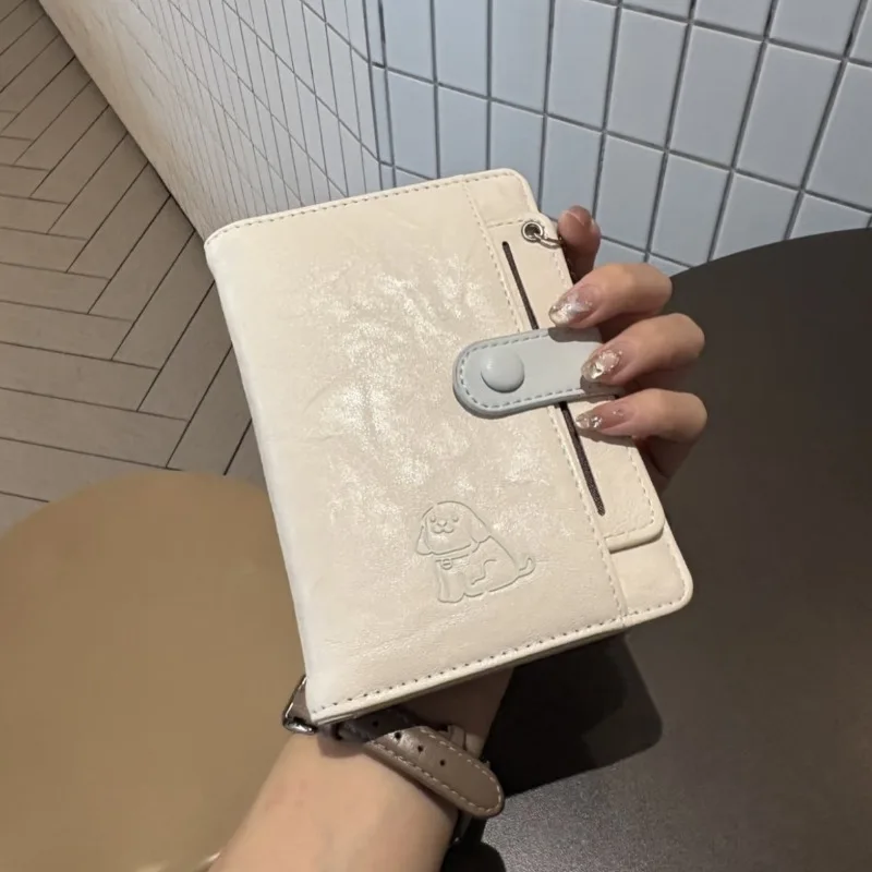 

Сумка для паспорта с милыми линиями и щенками, дорожный кошелек с зажимом для паспорта, стильная универсальная многофункциональная сумка для карт с зажимом для паспорта