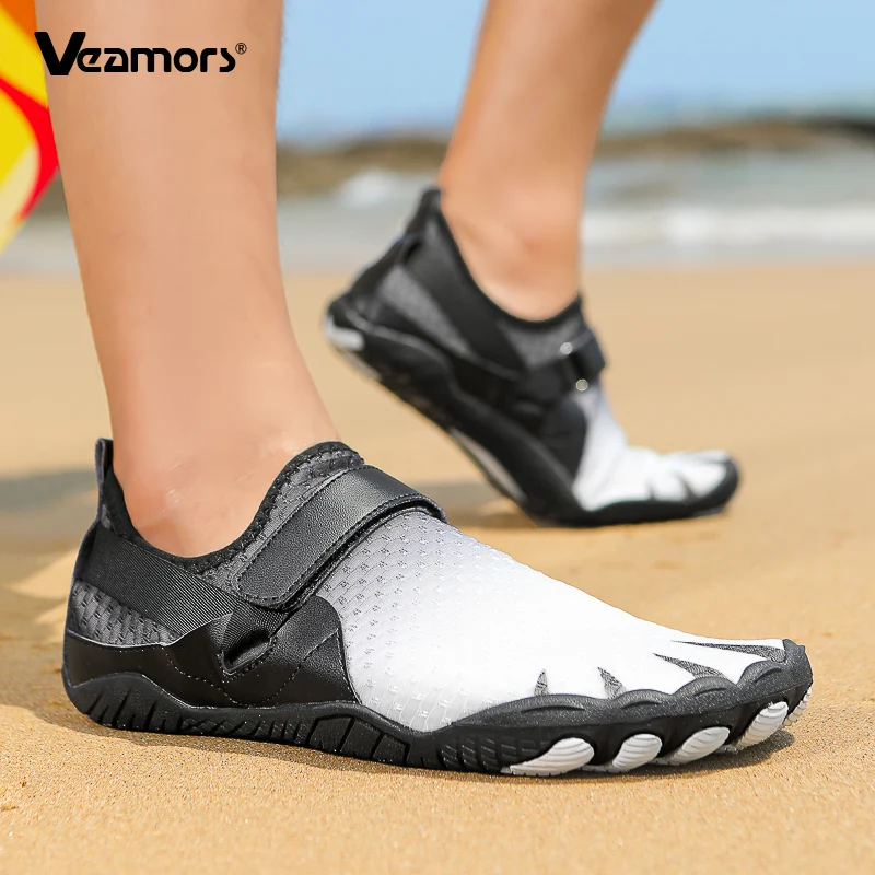 Barefoot Men's Aqua Shoes Quick Drying Women's Beach Walking Wading Shoes Unisex Summer Swimming Surfing Water Sports Shoes