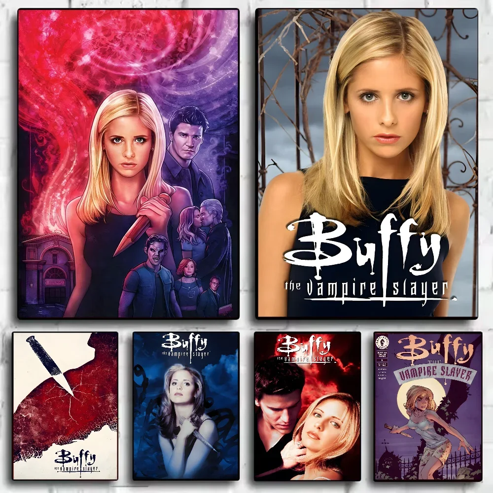 

Баффи, истребительница вампиров, ретро постер, HD художественный липкий настенный водостойкий домашний постер для гостиной, спальни, бара, эстетическое украшение
