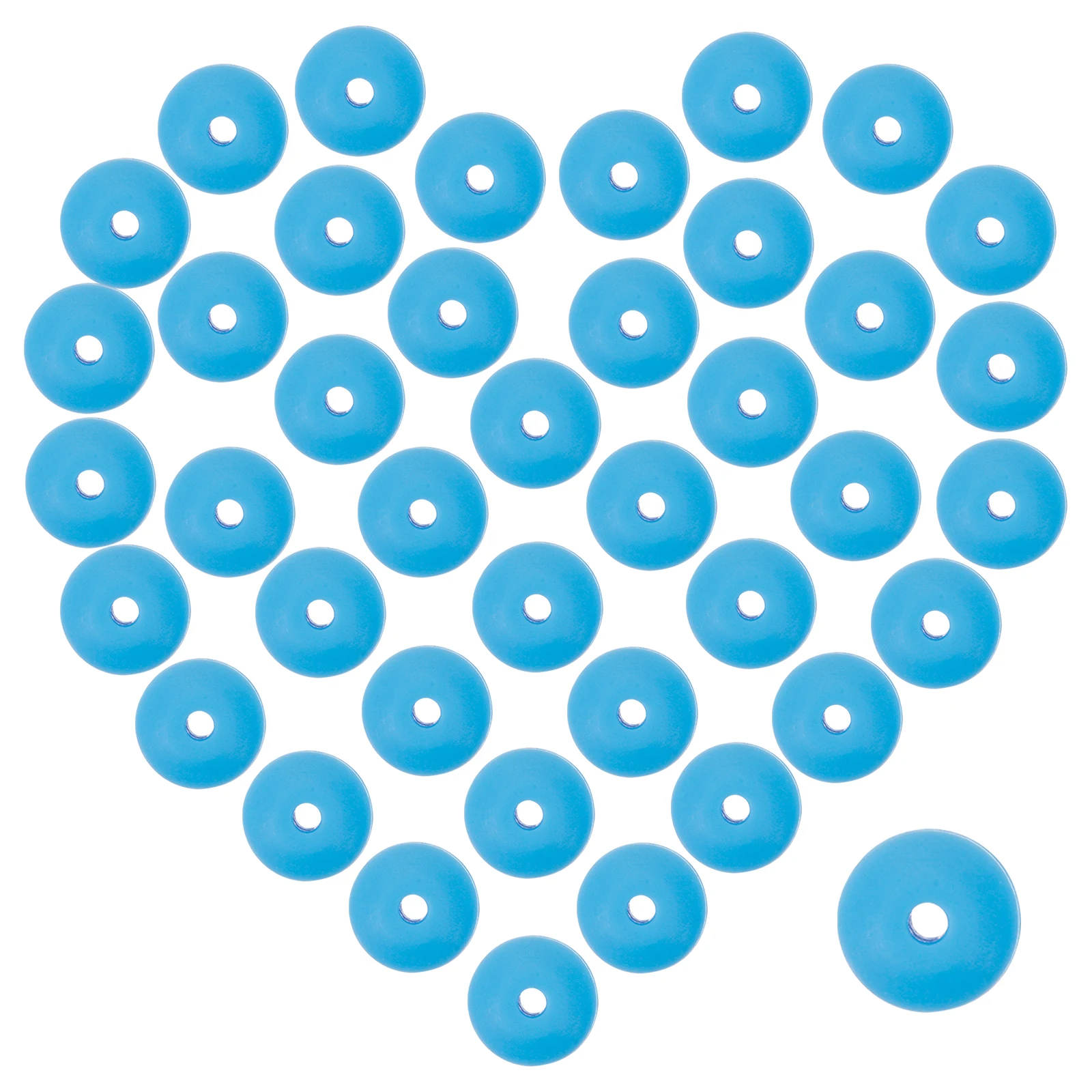 

150 Pcs Beads for Crafts Silicone Abacus Round Jewelry Crafting Bracelets Making