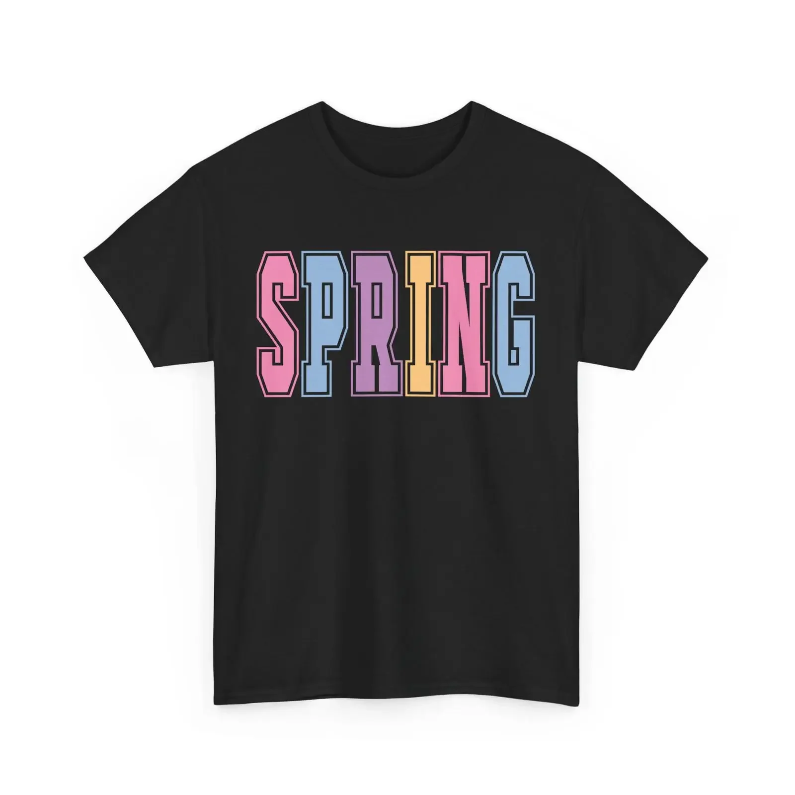 retro varsity spring T Shirt Pastel Colors Soft Hues Floral vintage Washed Comfortable graphic Unisex designer clothes fashion