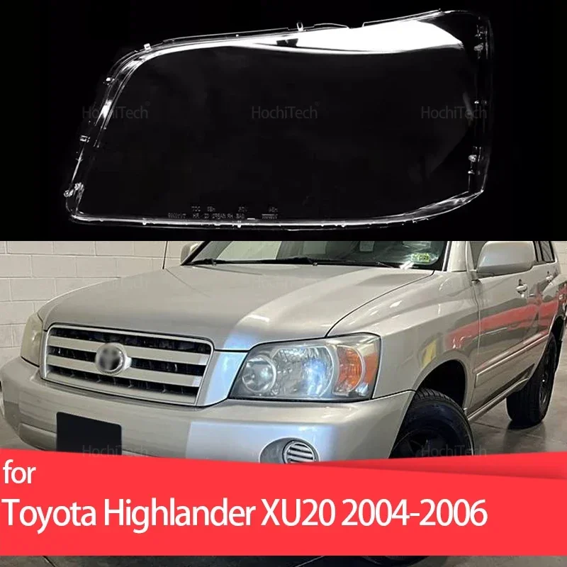 

Car Headlight Cover Lampshade Waterproof Bright Shell Cover Lamp Clear Lens Cover For Toyota Highlander XU20 2004 2005 2006