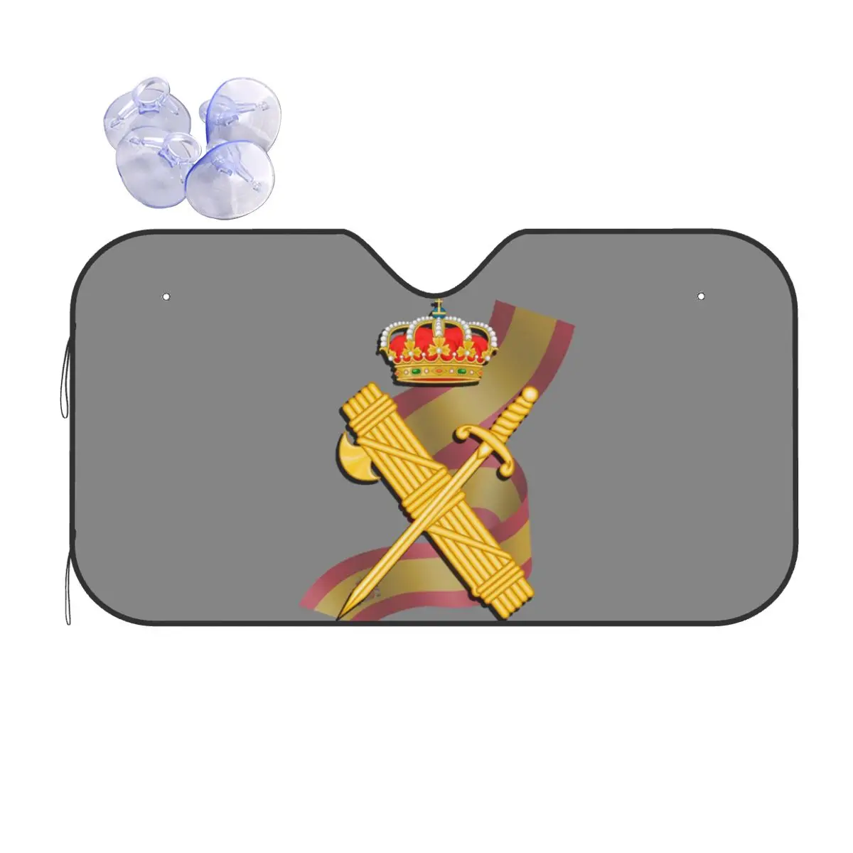 

Spanish Guard Civil Spain Flag Sunshade Windscreen Car Front Windshield Window Sun Visor Accessories Covers