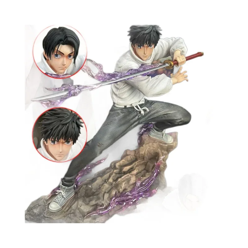 Julongsu kaisen yuta okkotsu figura de ação feita à mão ornamento de mesa super feitiço mestre modelo de desenho animado presente colecionável