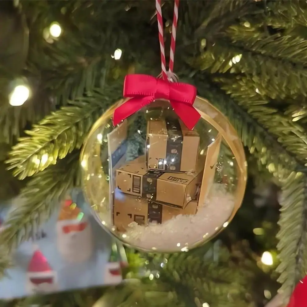 

Fun Holiday Decorations Mini Packages Christmas Ornament Set Funny Xmas Tree Decorations Ball Pendant Express Box Gift Box