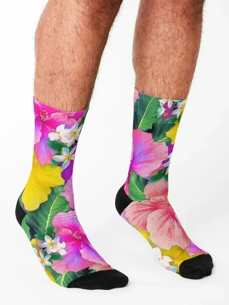 Aloha Rainbow Sherbet Socks cute colored christmas gifts funny gift Men's Socks Luxury Women's