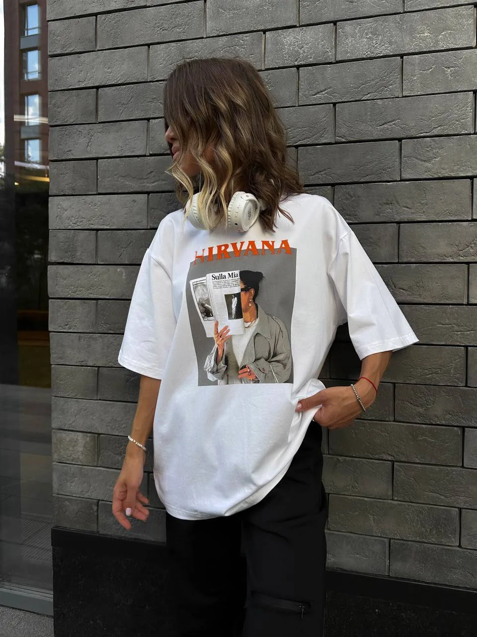 Hirsionsan 100% Cotton Graphic Print T Shirt Women 2024 Summer New Basic Vintage Tee Casual Loose Chic O Neck Female Couple Tops