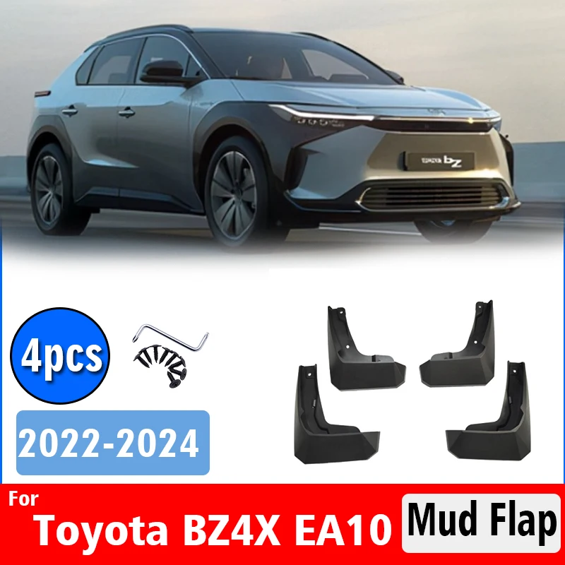 

2022 2023 2024 FOR Toyota BZ4X EA10 Mud Flap Guards Splash Mudguard Fender Mudflaps Car Accessories Front Rear 4pcs