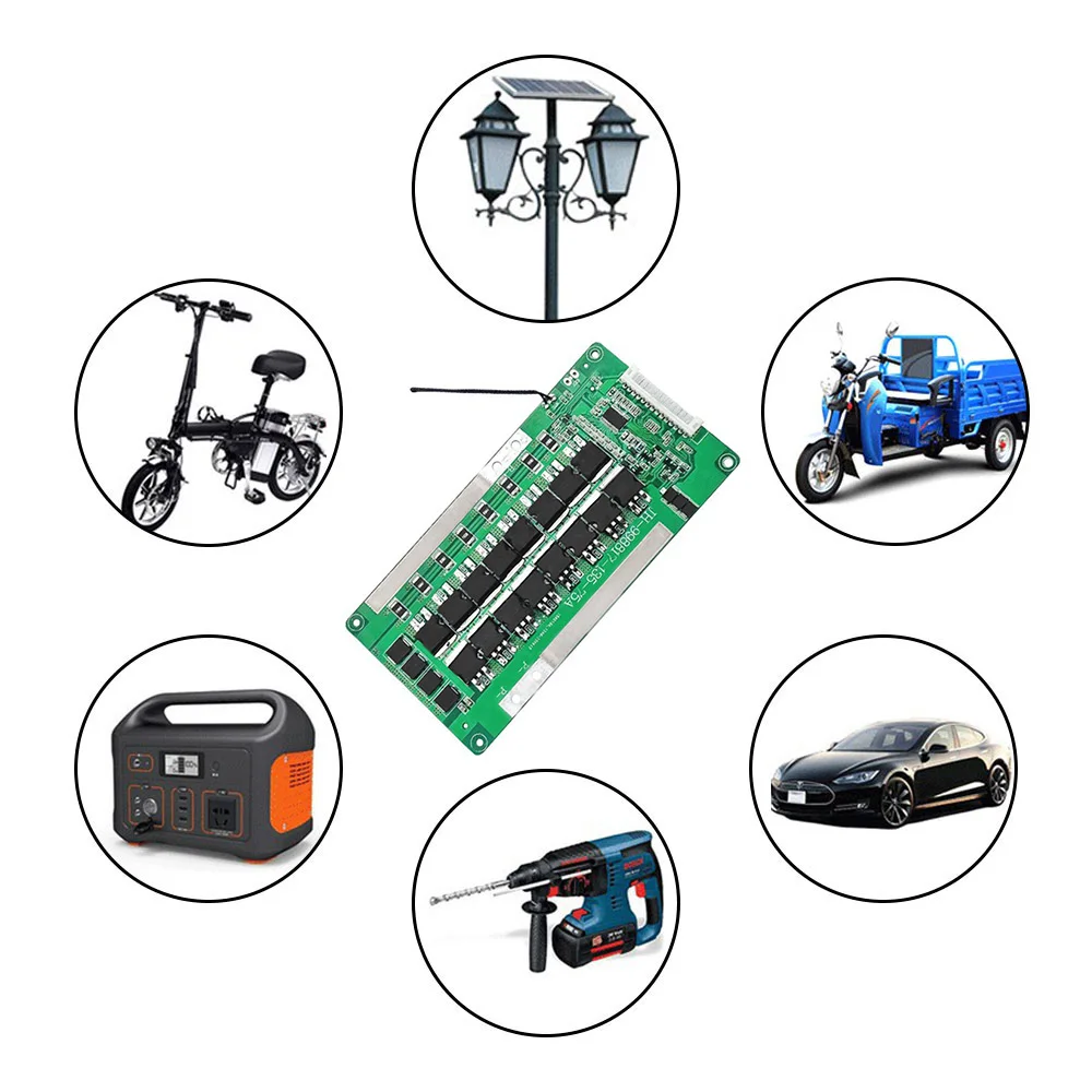 Scheda di protezione del caricabatteria al litio 13S BMS 48V 30A/40A/50A/60A/70A con circuito del caricatore di bilanciamento del controllo della