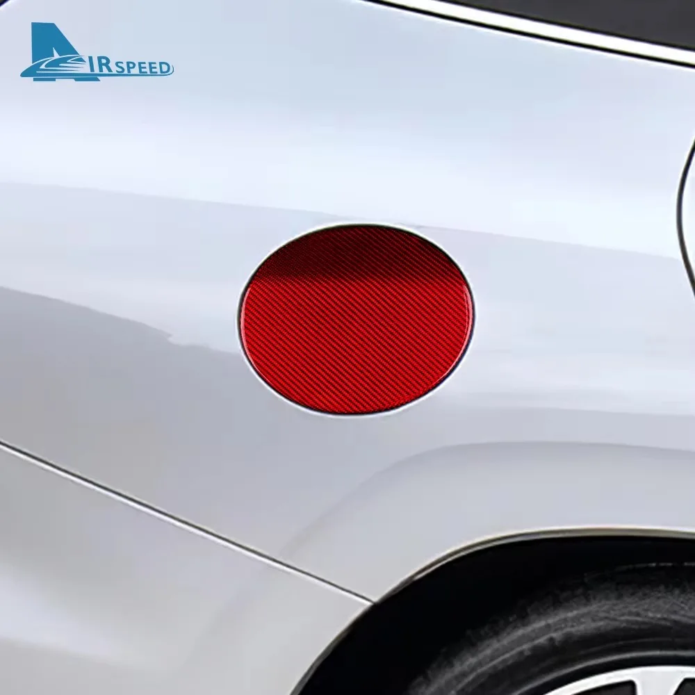 For Subaru WRX 2015-2021 Carbon Fiber Fuel Tank Cap Sticker Trim LHD RHD Car Decoration Exterior Accessory