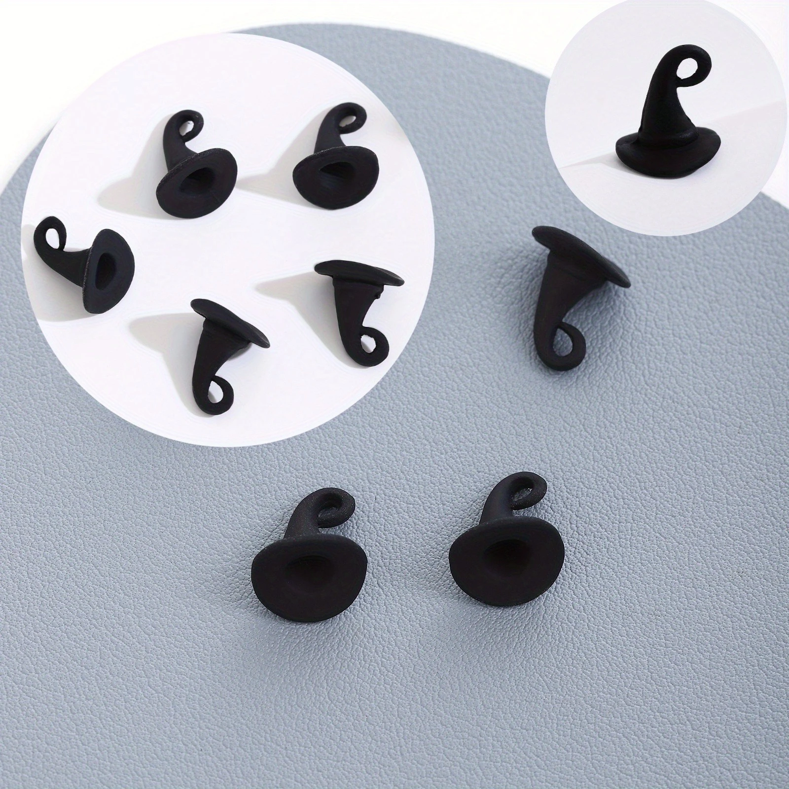 50pcs/10pcs Mini Witch Hat Charms, Zinc Alloy, for Decorating Miniature Landscapes and Creating Halloween Keychain Accessories