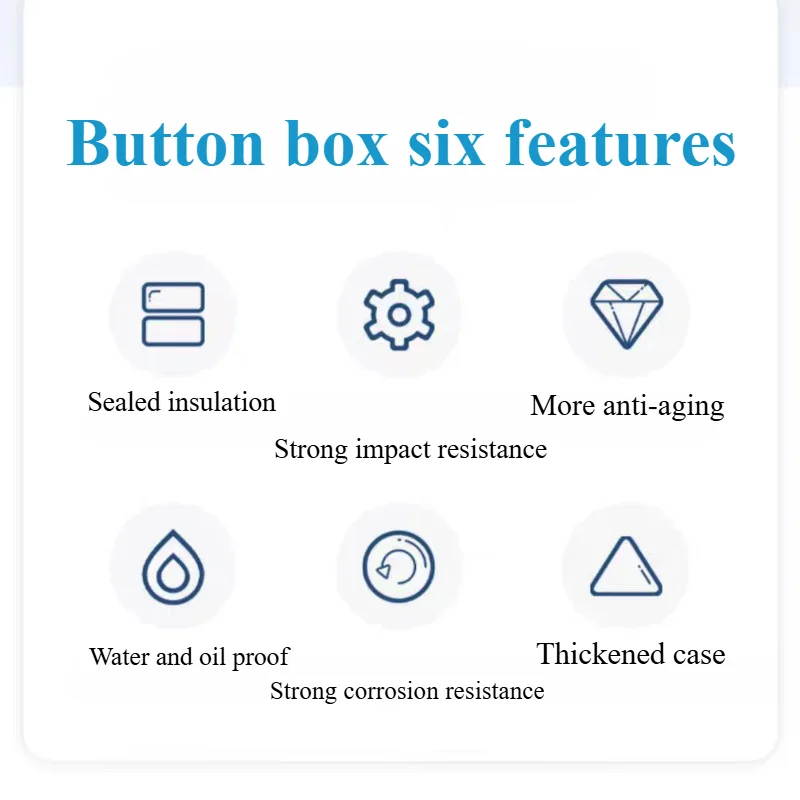 Picture 6: Waterproof button box switch control box 1/2/3/4/5/6 hole industrial switch indicator box 22mm