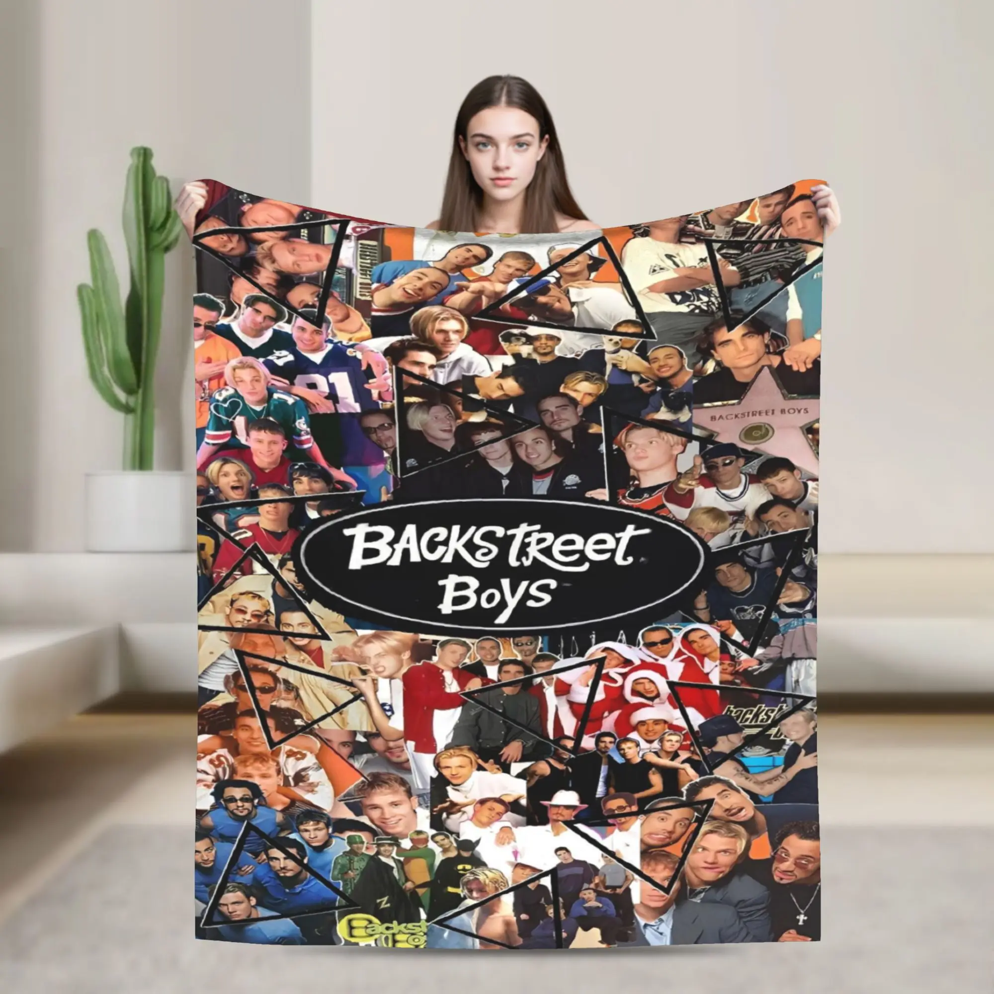 Backstreets Boys Music Blankets  Fleece Funny Warm Throw Blanket for Chair Covering Sofa Textile Decor
