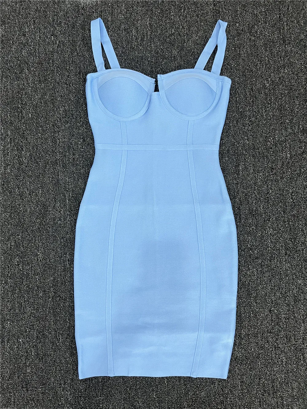 blue bandage mini dress Blue And Pink Heirloom Satin Lace Dress Size 3T main image 0