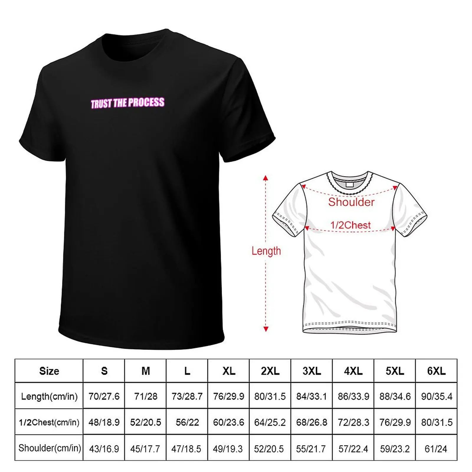 TRUST THE PROCESS PURPLE T-Shirt Casual Light Summer Short Sleeve Top
